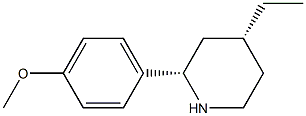 CIS-4-ETHYL-2-(4-METHOXYPHENYL)PIPERIDINE Struktur