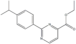 ETHYL 2-(4-ISOPROPYLPHENYL)-4-PYRIMIDINE CARBOXYLATE