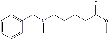 METHYL 5-[BENZYL(METHYL)AMINO]PENTANOATE Struktur