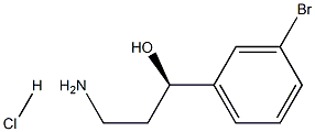 (R)-(3-bromophenyl)-beta-alaninol HCl Struktur