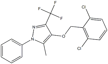 4-[(2,6-dichlorobenzyl)oxy]-5-methyl-1-phenyl-3-(trifluoromethyl)-1H-pyrazole Struktur