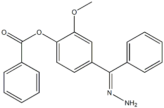 2-methoxy-4-(2-phenylcarbohydrazonoyl)phenyl benzoate Struktur