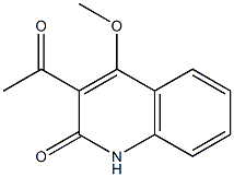 3-acetyl-4-methoxy-2(1H)-quinolinone Struktur