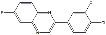 2-(3,4-dichlorophenyl)-6-fluoroquinoxaline Struktur