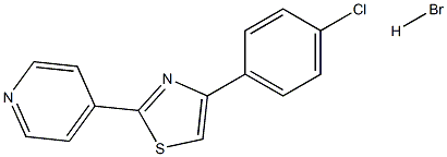 4-(4-chlorophenyl)-2-(4-pyridyl)-1,3-thiazole hydrobromide Struktur