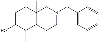 2-benzyl-5,8a-dimethyldecahydro-6-isoquinolinol Struktur