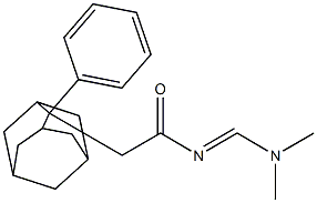 N-[(dimethylamino)methylene]-2-(2-phenyl-2-adamantyl)acetamide Struktur