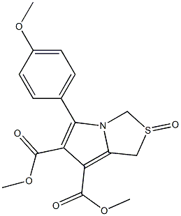 dimethyl 5-(4-methoxyphenyl)-2-oxo-2,3-dihydro-1H-2lambda~4~-pyrrolo[1,2-c][1,3]thiazole-6,7-dicarboxylate Struktur