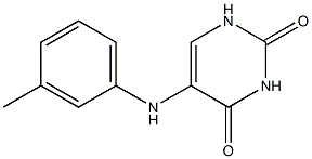 5-(3-toluidino)-2,4(1H,3H)-pyrimidinedione Struktur