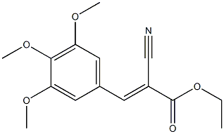 ethyl 2-cyano-3-(3,4,5-trimethoxyphenyl)acrylate Struktur