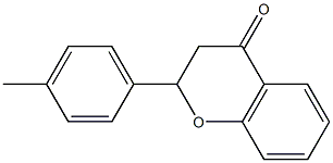 2-(4-methylphenyl)chroman-4-one Struktur