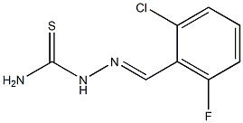 2-(2-chloro-6-fluorobenzylidene)hydrazine-1-carbothioamide Struktur