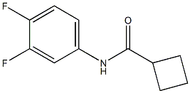 N1-(3,4-difluorophenyl)cyclobutane-1-carboxamide Struktur