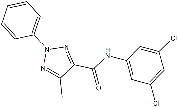 N4-(3,5-dichlorophenyl)-5-methyl-2-phenyl-2H-1,2,3-triazole-4-carboxamide Struktur