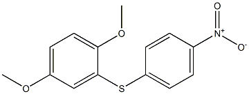 1,4-dimethoxy-2-[(4-nitrophenyl)thio]benzene Struktur