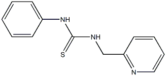 N-phenyl-N'-(2-pyridylmethyl)thiourea Struktur