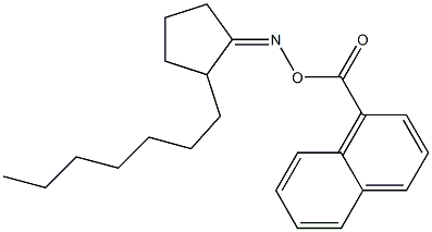 1-({[(2-heptylcyclopentylidene)amino]oxy}carbonyl)naphthalene Struktur