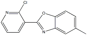 2-(2-chloro-3-pyridinyl)-5-methyl-1,3-benzoxazole Struktur