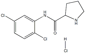 N-(2,5-dichlorophenyl)pyrrolidine-2-carboxamide hydrochloride Struktur