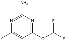 4-(difluoromethoxy)-6-methylpyrimidin-2-amine Struktur