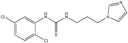 N-(2,5-dichlorophenyl)-N'-[3-(1H-imidazol-1-yl)propyl]thiourea Struktur