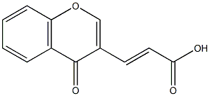 (E)-3-(4-oxo-4H-chromen-3-yl)-2-propenoic acid Struktur