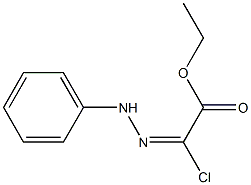 ethyl 2-chloro-2-[(E)-2-phenylhydrazono]acetate Struktur