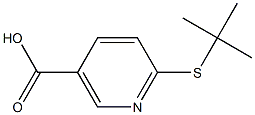 6-(tert-butylsulfanyl)nicotinic acid Struktur