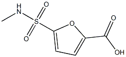 5-[(methylamino)sulfonyl]-2-furoic acid Struktur