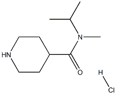 N-isopropyl-N-methylpiperidine-4-carboxamide hydrochloride Struktur