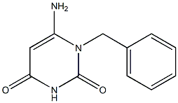 6-amino-1-benzyl-1,2,3,4-tetrahydropyrimidine-2,4-dione Struktur