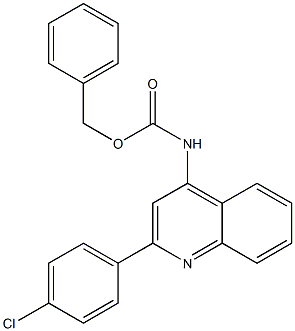 benzyl N-[2-(4-chlorophenyl)-4-quinolinyl]carbamate Struktur