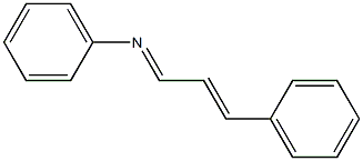 N1-(3-phenylprop-2-enylidene)aniline Struktur