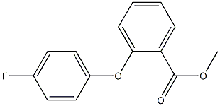 methyl 2-(4-fluorophenoxy)benzenecarboxylate Struktur