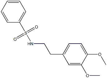 N-(3,4-dimethoxyphenethyl)benzenesulfonamide Struktur