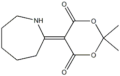 5-azepan-2-ylidene-2,2-dimethyl-1,3-dioxane-4,6-dione Struktur