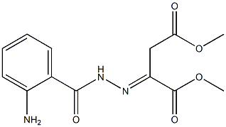 dimethyl 2-[2-(2-aminobenzoyl)hydrazono]succinate Struktur