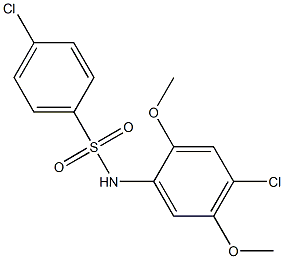 N1-(4-chloro-2,5-dimethoxyphenyl)-4-chlorobenzene-1-sulfonamide Struktur