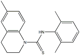 N1-(2,6-dimethylphenyl)-6-methyl-1,2,3,4-tetrahydroquinoline-1-carbothioamide Struktur