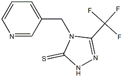 4-(3-pyridinylmethyl)-5-(trifluoromethyl)-2,4-dihydro-3H-1,2,4-triazole-3-thione Struktur