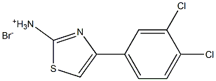 4-(3,4-dichlorophenyl)-1,3-thiazol-2-aminium bromide Struktur