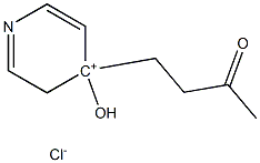 4-hydroxy-4-pyridinium-4-ylbutan-2-one chloride Struktur