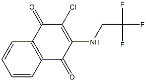 2-chloro-3-[(2,2,2-trifluoroethyl)amino]naphthoquinone Struktur