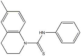 6-methyl-N-phenyl-3,4-dihydro-1(2H)-quinolinecarbothioamide Struktur