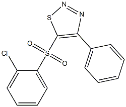 2-chlorophenyl 4-phenyl-1,2,3-thiadiazol-5-yl sulfone Struktur