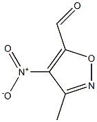 3-methyl-4-nitro-5-isoxazolecarbaldehyde Struktur