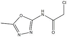 2-chloro-N-(5-methyl-1,3,4-oxadiazol-2-yl)acetamide Struktur