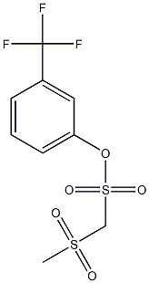 3-(trifluoromethyl)phenyl (methylsulfonyl)methanesulfonate Struktur