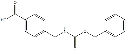 4-({[(benzyloxy)carbonyl]amino}methyl)benzenecarboxylic acid Struktur