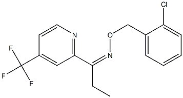 1-[4-(trifluoromethyl)-2-pyridinyl]-1-propanone O-(2-chlorobenzyl)oxime Struktur